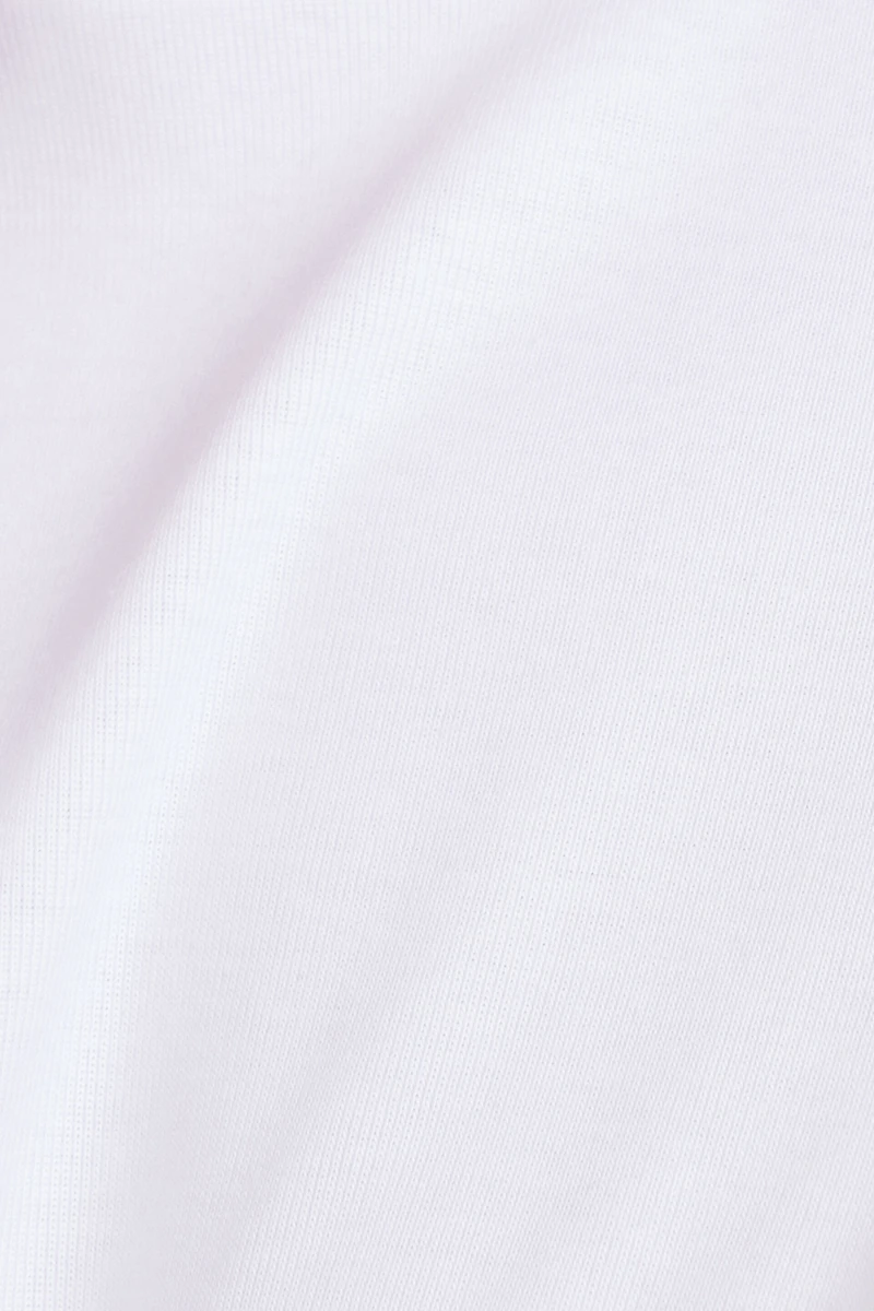 Boxy Cotton Long Sleeve T Shirt