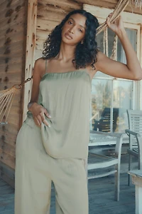 Cami froissée en satin