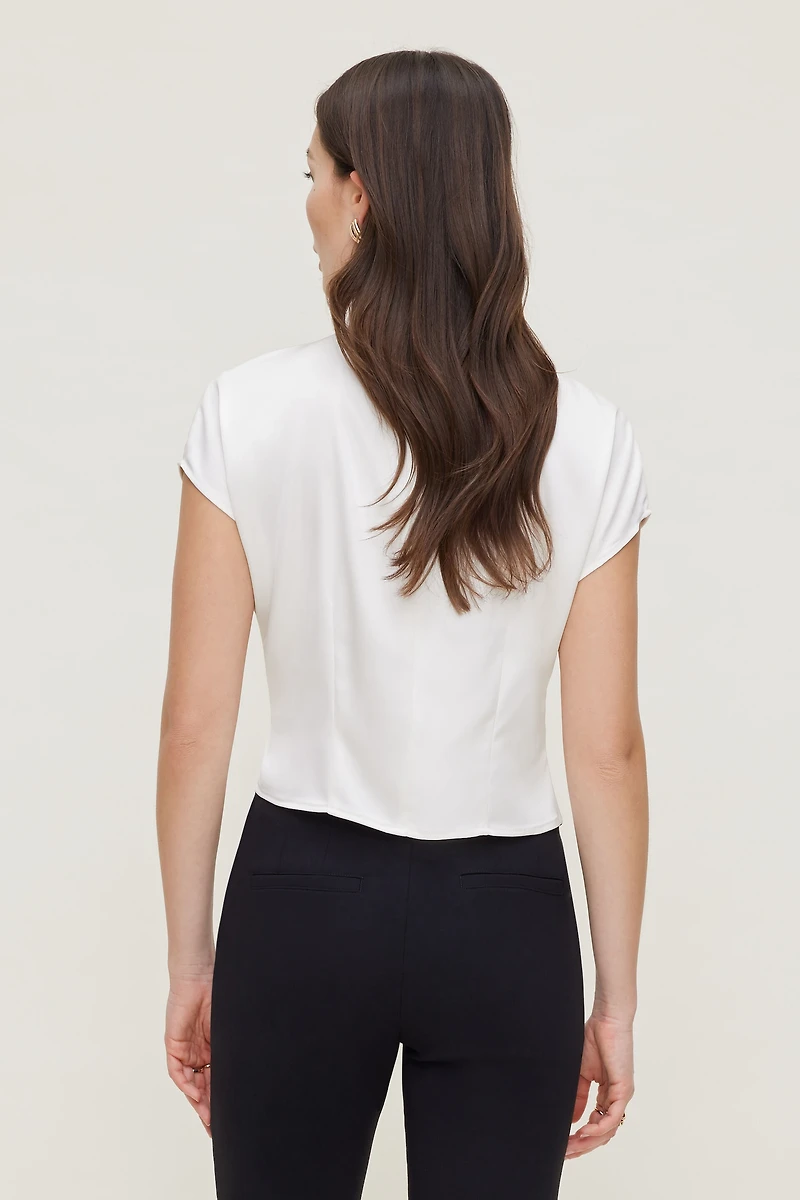 Ella Layered Satin Blouse