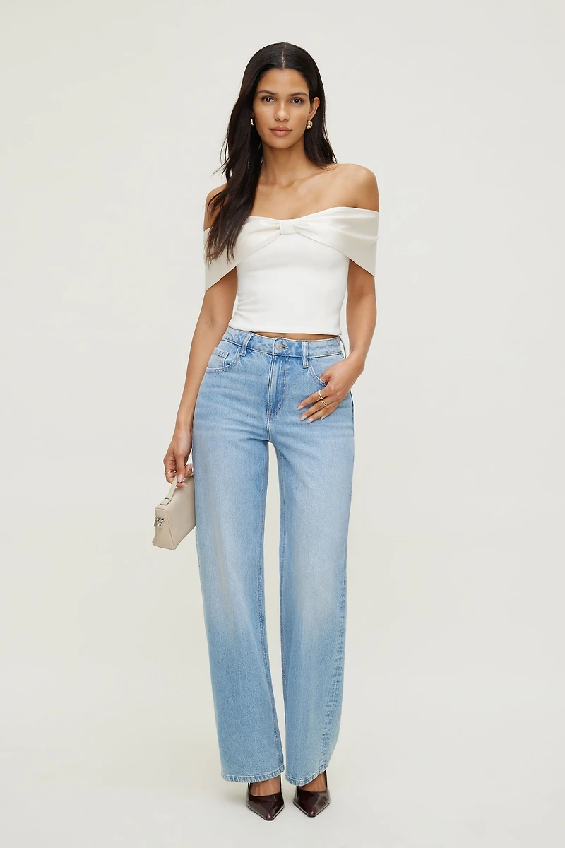 Haut tube à boucle en satin