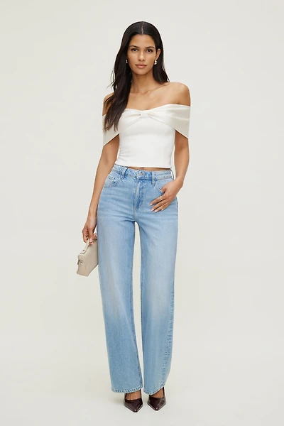 Haut tube à boucle en satin