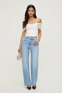 Haut tube à boucle en satin