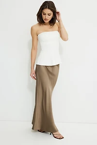 Ava Peplum Knit Tube Top