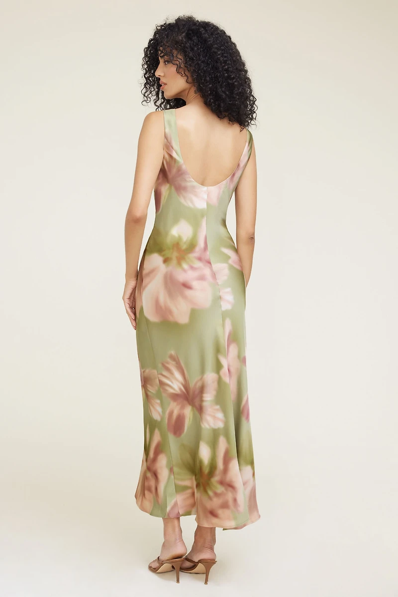 Liora Satin Maxi Slip Dress