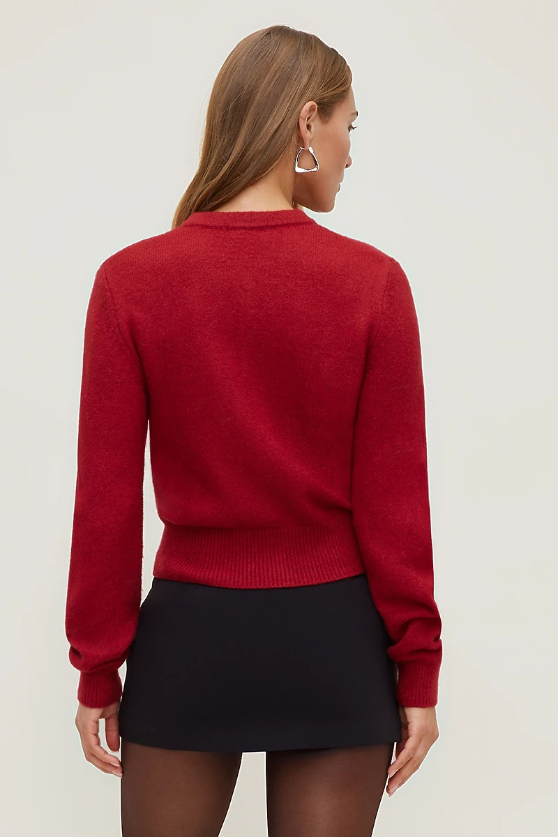 Cardigan à boutons en boucles Rebecca