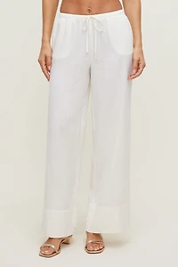 Leo Linen Wide Leg Pants