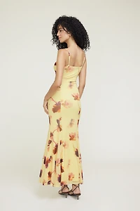 Sweetheart Mesh Maxi Dress