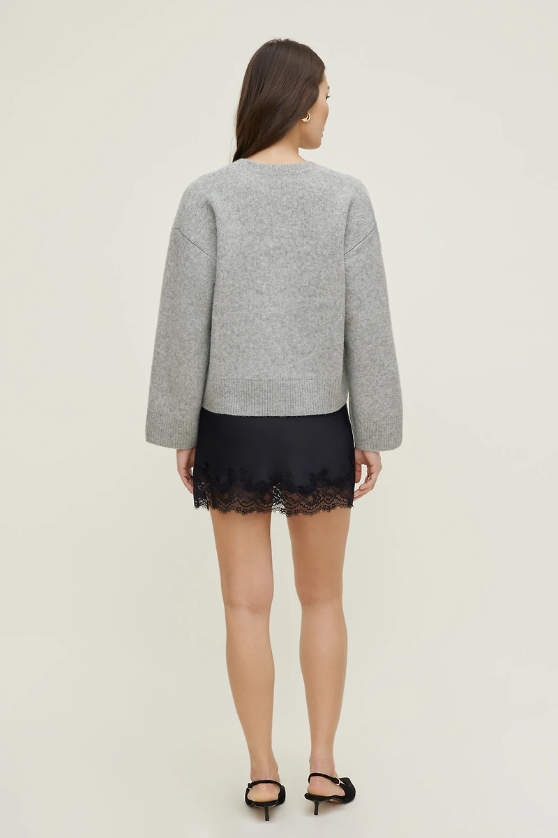 Relaxed V Neck Cardigan