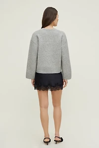 Relaxed V Neck Cardigan