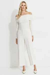 Pantalon à la cheville en crêpe