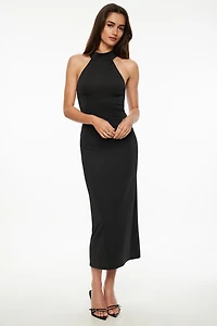 Robe maxi moulante à col licou