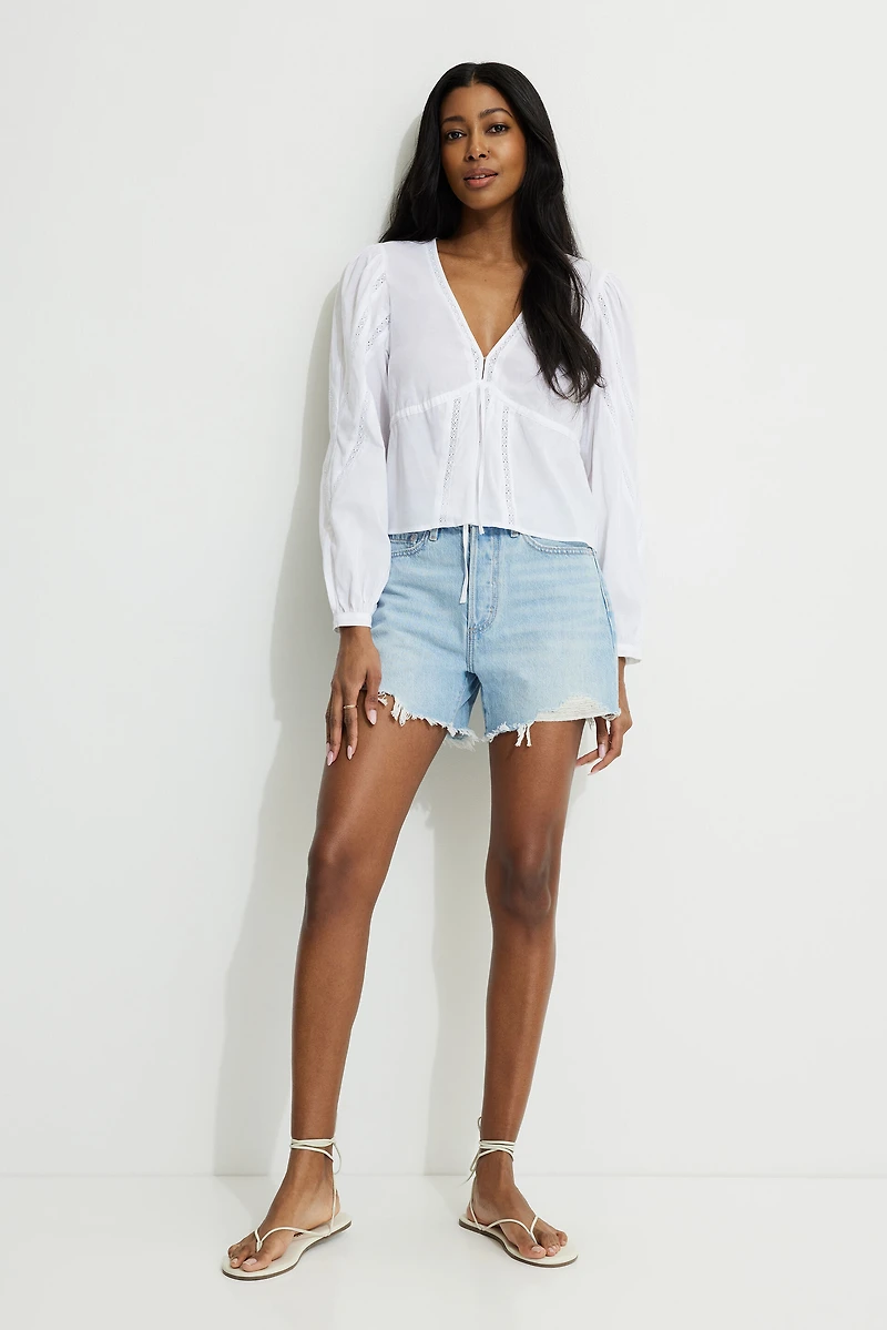 Balloon Sleeve Blouse