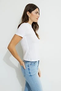 Easy Crewneck Cotton T Shirt