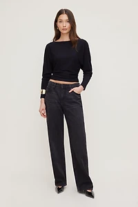 Mika Mid Rise Relaxed Straight Leg Jeans