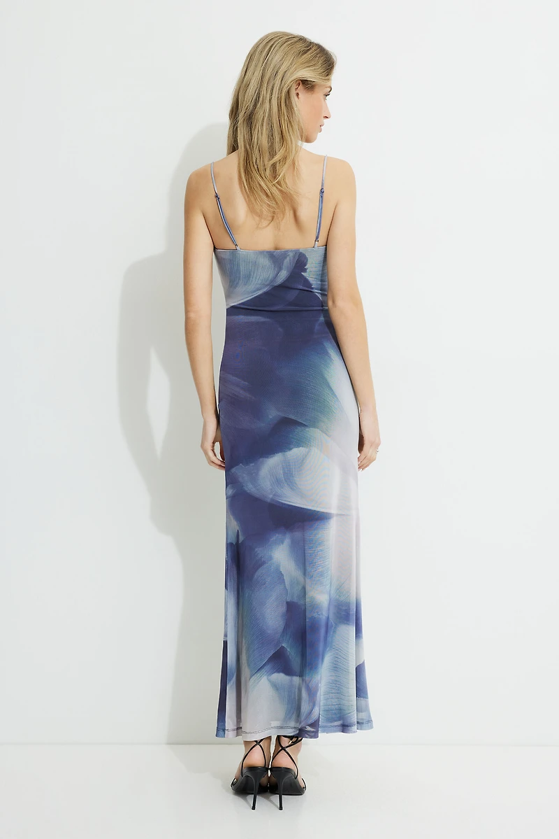Robe maxi à col échancré Simona