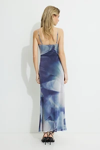 Robe maxi à col échancré Simona