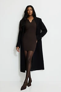 Minirobe polo en tricot côtel