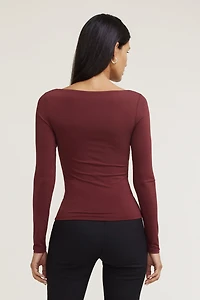 Nola Sculpt Long Sleeve Top