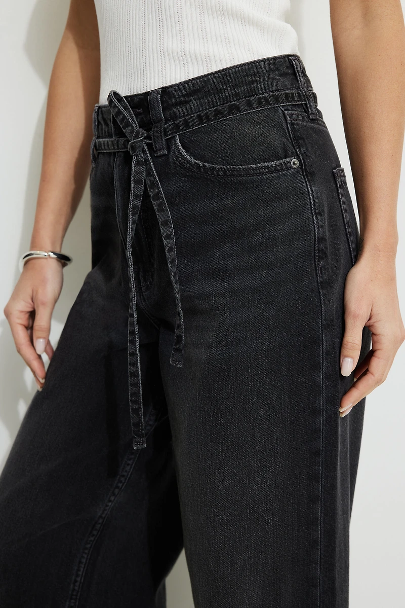 Baggy Drawstring Jeans