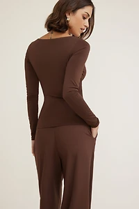 Nola Sculpt Long Sleeve Top