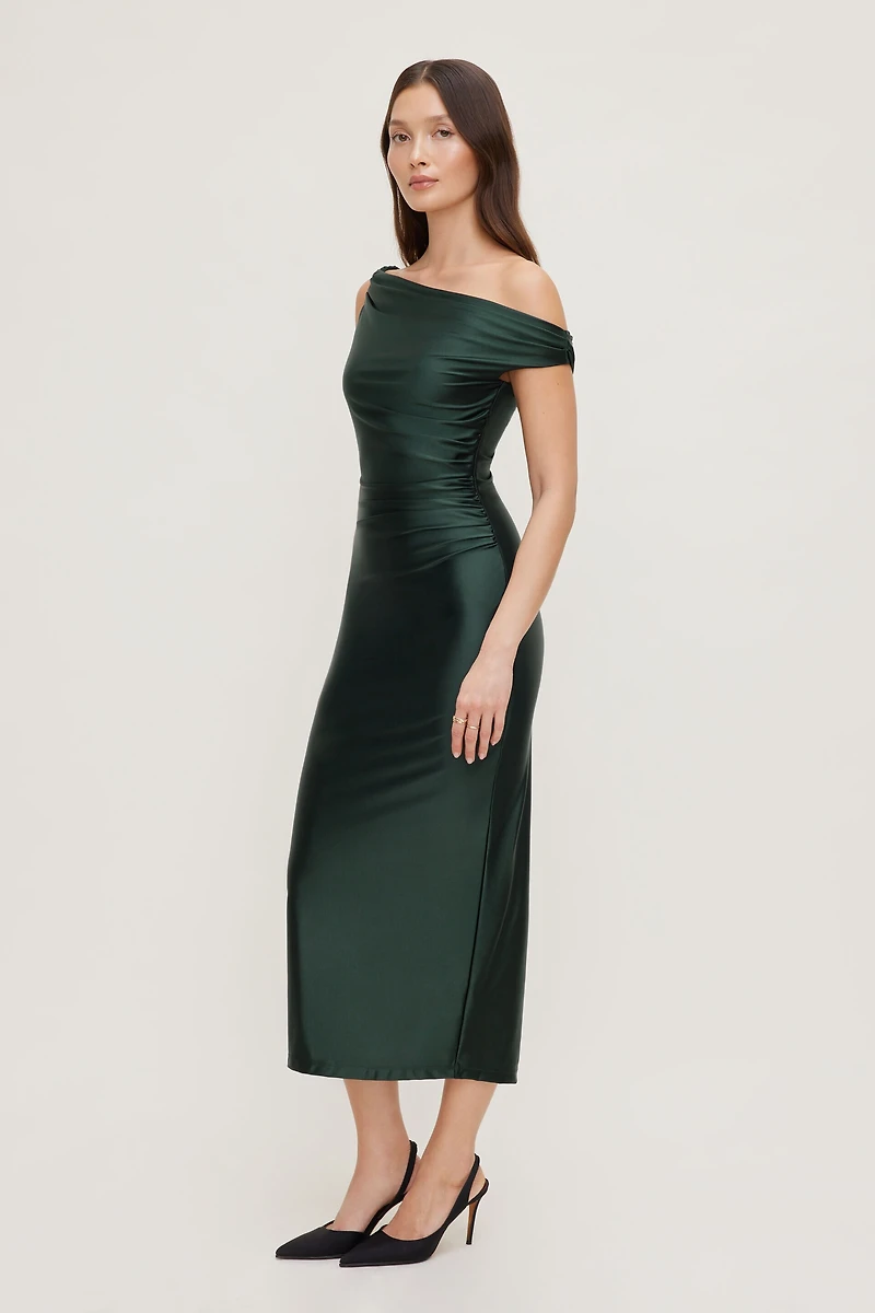 Jayde Stretch Satin Maxi Dress
