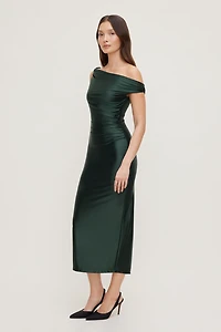 Jayde Stretch Satin Maxi Dress