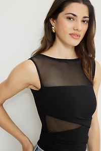 Layered Sculpt Mesh Bodysuit