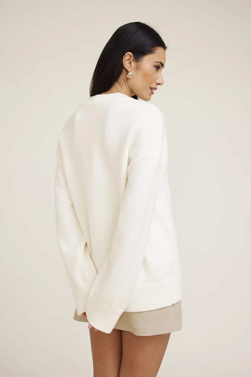 Oversized Crewneck Sweater