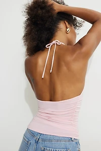 Sculpt Cowl Neck Halter Top