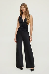 Wide Leg Satin Pants