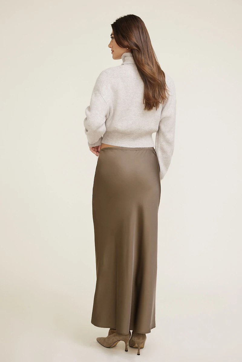 Cary Satin Slip Maxi Skirt