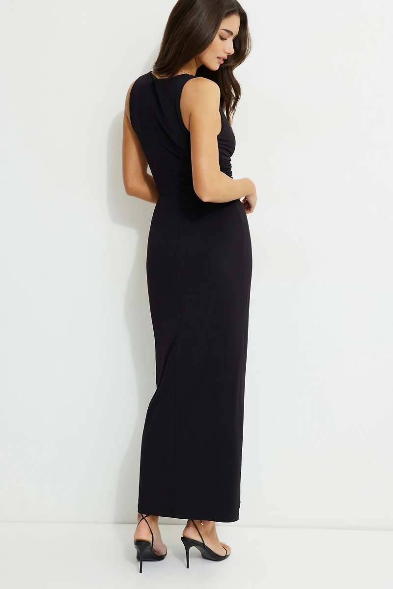 Sculpt Deep Plunge Maxi Dress