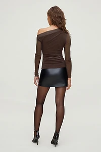 Haut à manches longues imprimé en maille Cleo