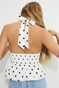 Poplin Halter Top
