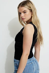 Cami boléro en velours Cherry