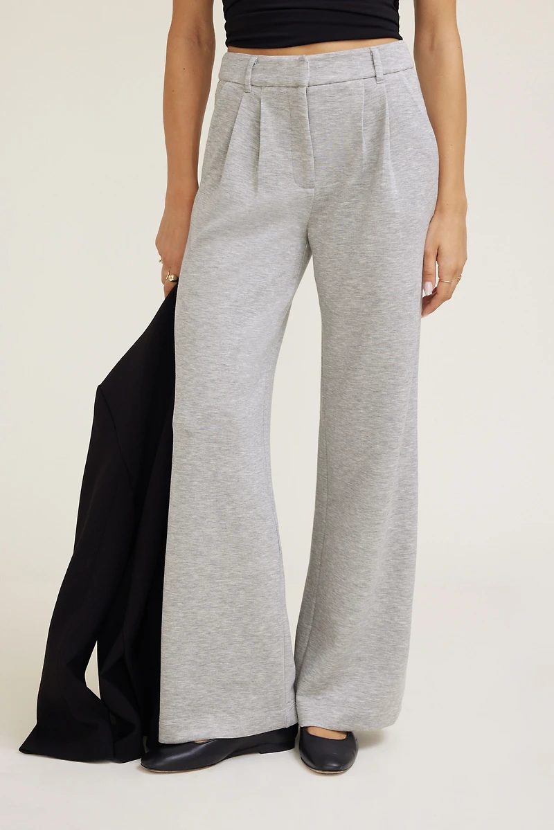 Pantalon à jambe large en scuba Anywear Alex