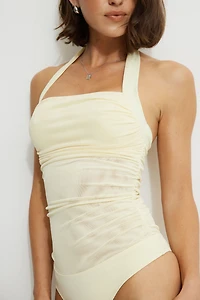 Halter Mesh Bodysuit