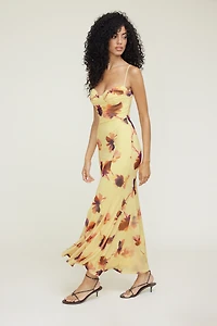 Sweetheart Mesh Maxi Dress