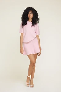 Aura Boxy Short Sleeve Sweater