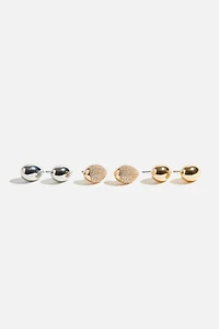 Ensembles de 3 mini pendants d’oreilles