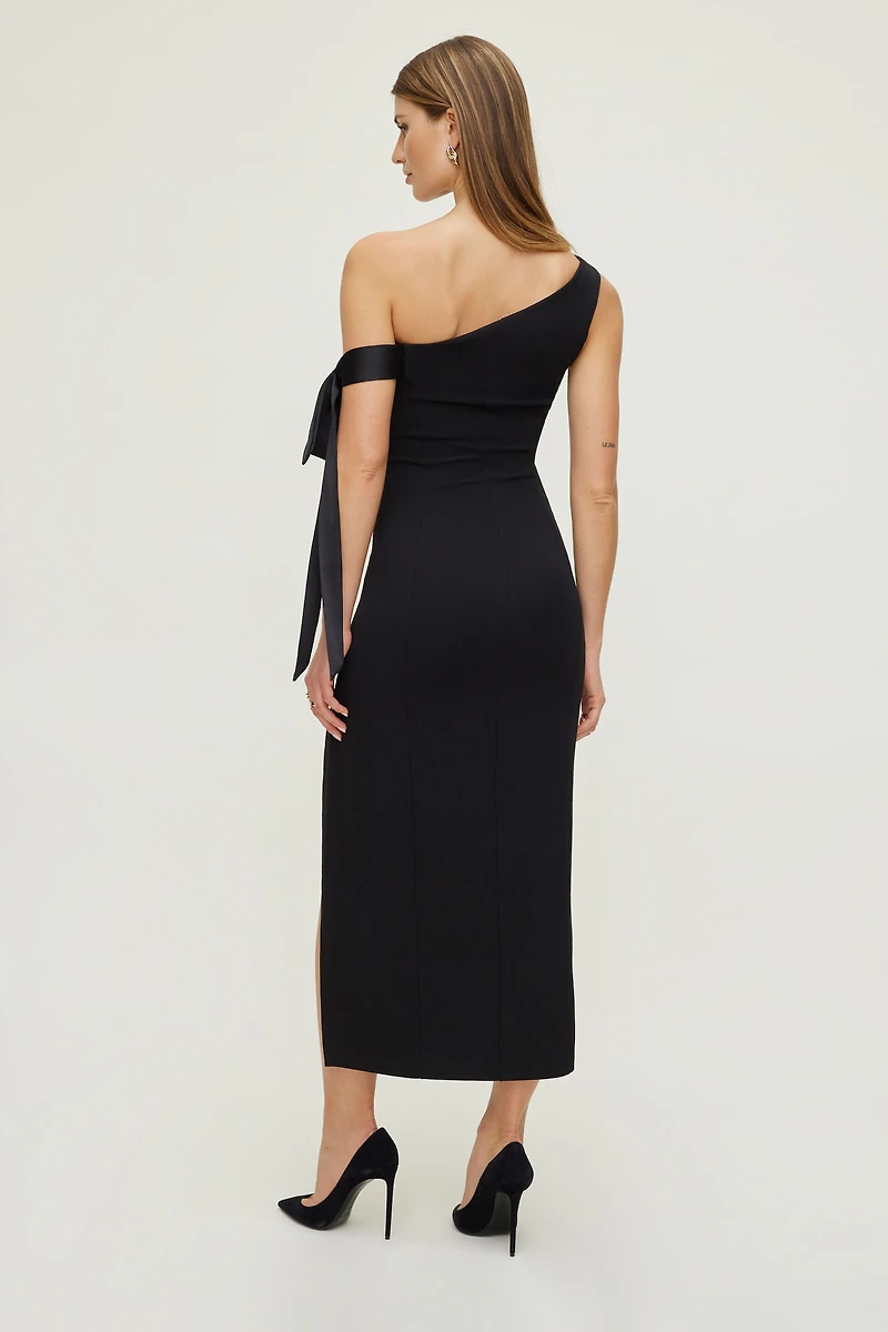 Off Shoulder Bow Maxi Dress