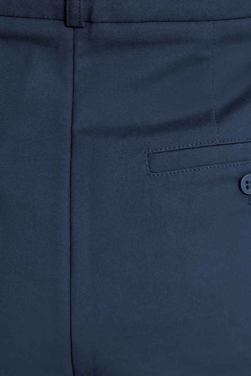 Pleated Straight Leg Pants