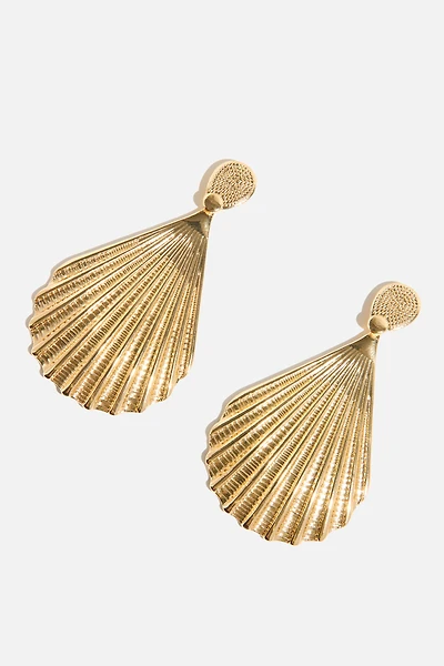 Pendants d’oreilles à gros coquillages