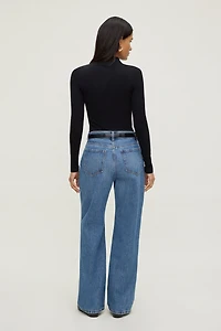 Haut à col montant et à manches longues