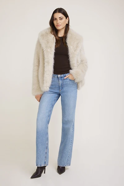 Midi Faux Fur Jacket