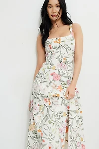 Robe maxi Capri en popeline