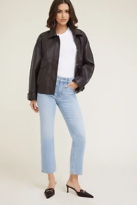Jean ajusté à taille haute Frenchie