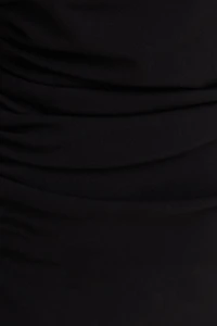 Off Shoulder Crepe Mini Dress