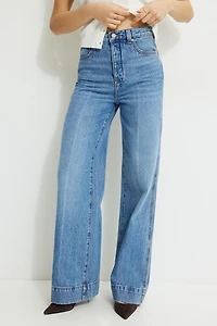 Lennon Ultra High Rise Wide Leg Column Jeans
