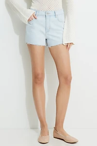 Short « mom » en denim à taille haute Claudia